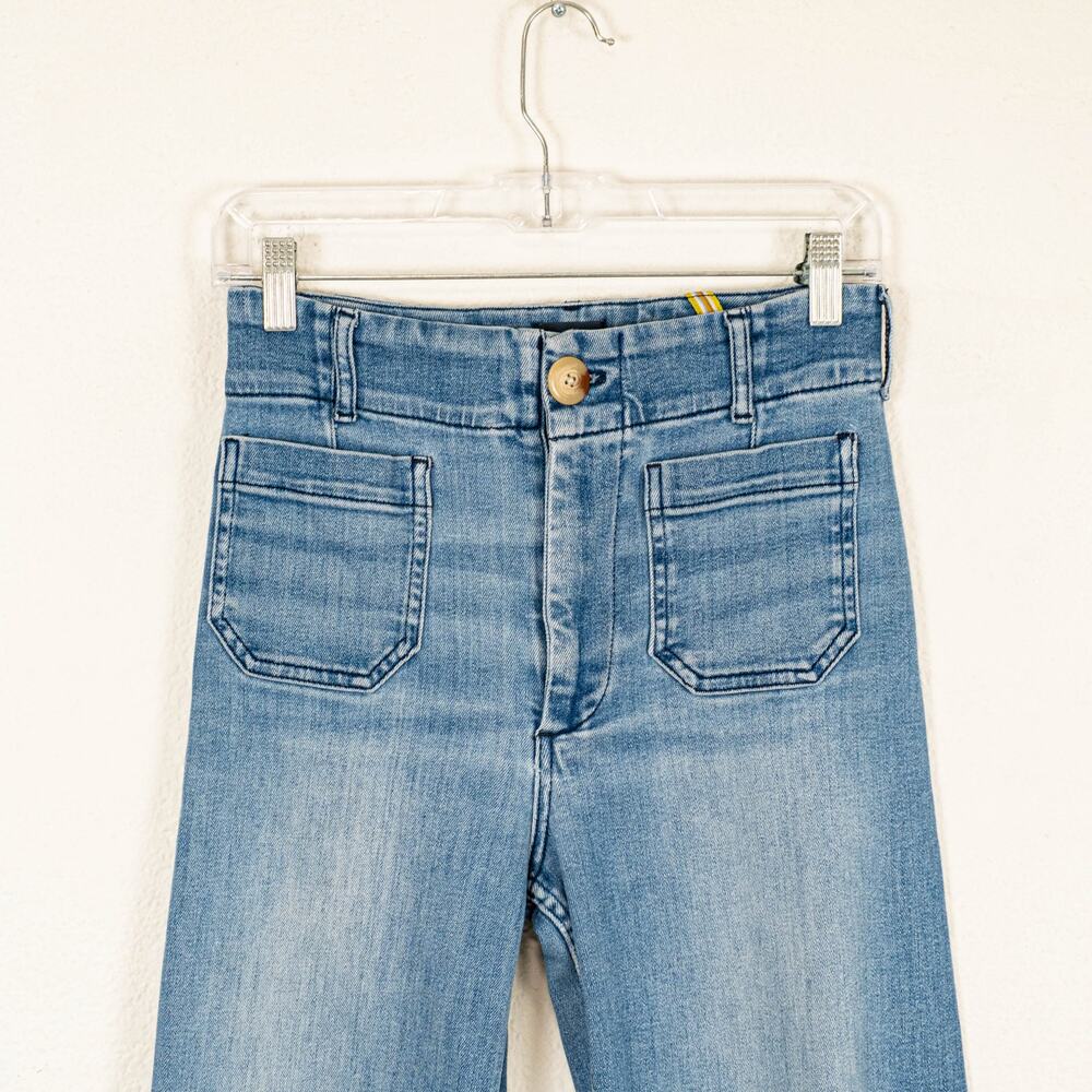 Maeve for Anthropologie The Colette High-Rise Wide Leg Cropped Jeans 27 - Picture 6 of 10